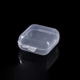 10/20/30/50/60/100Pcs Mini PP Square Box Jewelry Storage Container - Single Compartment with Lid and Transparent Cover