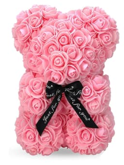 1pc 25m Artificial Flower Eternal Rose Teddy Bear for Mom Mother's Day Birthday Valentine's Day Anniversary Gifts & Decorations