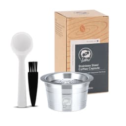 Reusable Stainless Steel Coffee Filters For K-fee Tchibo Cafissimo Caffitaly&Tchibo Machine Refillable Cafe Capsule Pod Tamper