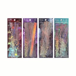 30 Sheets Korean Style Deco Sticker Pack - Cute & Stylish Holographic Foil Stamping Sticker for Kpop Toploader, Journals & More