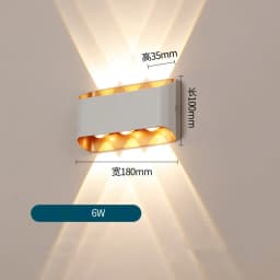 Waterproof IP65 Outdoor Wall Light Aluminium 10W LED Wall Lamp Sconce Balcony Garden Decoration Lighting Lamp AC110V 220V