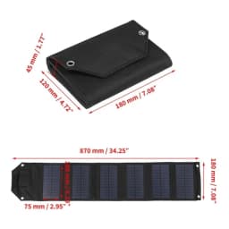 100W Foldable Solar Panel 5V USB Portable Folding Bag Battery Charger for Phone Outdoor Camping Waterproof Power Bank Battery