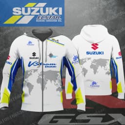 suzuki V-Strom 2026 New Racing Men's and Women's Motorcycle Enthusiasts Sports and Leisure Zipper Hoodie