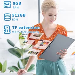 New 14 Inch Tablets Global Version Android 13 Octa Core 8GB RAM 512GB ROM 4G LTE Dual SIM 5G Dual WiFi GPS Tablet PC 10000mAh