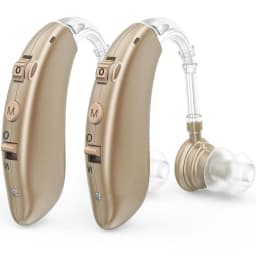 Rechargeable Digital Hearing Aid Adjustable Tone Best Sound Amplifier Portable Deaf Elderly BTE Hearing Aid