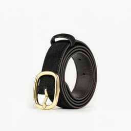 BEAUTODAU Belt Women Split Leather Trend Elliptical Pin Buckle Accessories All-Match Jeans Waistband Ladies Handmade 91119