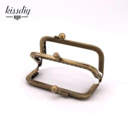 10pcs Double layer DIY Metal Frame Purse for Clutch Coins Bag Handle Kiss Clasp Lock Accessories For Bag 8.5/10.5/12.5/15/18