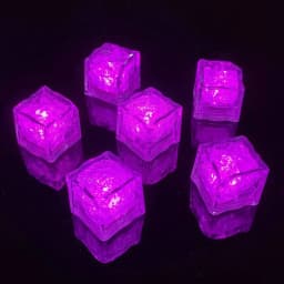 1Pc Colorful LED Ice Cubes Light Waterproof Ice Cube Atmosphere Light Birthday Gift Party Bar Wine Glass Decor Baby Bath Toys