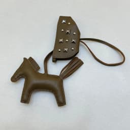 Soft Leather Pony Pendant, Car Pendant, Key Pendant, Handmade Leather New Rivets War Horse Bag Charm, Bag Charm Leather
