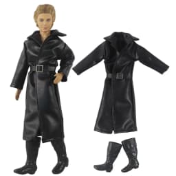 1 Set Doll Clothes Leather coat Outfit for 12 inch Ken Doll Many Style for Choice A02