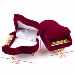 1PCS Mini Velvet Ring Box Creative Jewelry Case Holder Ring Earring Display Box for Wedding Proposal Engagement Birthday Gift