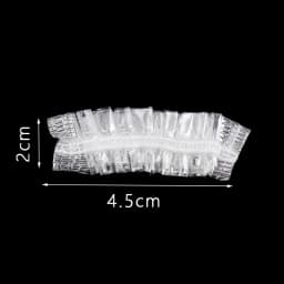 100Pcs Transparent Disposable Ear Cover Waterproof One-off Earmuffs Ear Protector Caps Plastic Bag Bath Shower Hair Dyeing Tool