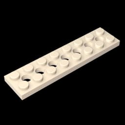 Gobricks GDS-699 Technical, Plate 2 x 8 with 7 Holes compatible with lego 3738 pieces of children's toys Building Blocks
