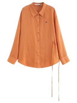 DUSHU 【Breathable Series】 Drop-Shoulder Multi-Color Linen Shirt New Summer Arrival Ramie Top Long Sleeve Leisure Sun-protection