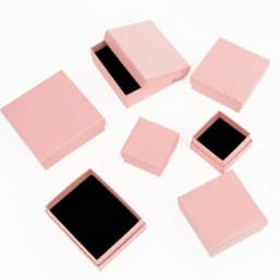 1Pcs Pink Jewelry Packaging Box for Ring Earring Bracelet Necklace for Jewellery Holder Organizer Jewelry Display Gift Boxes
