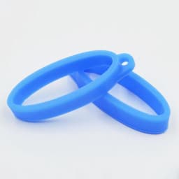 2PCS 40mm Silicone Ring Lanyard Band With Hole For Box Mechanical Rod Accessories Rope Hanging Loop Keychain Rubber Decoration