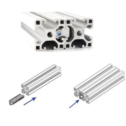 European Standard Aluminum Profile One-Line Connector Parallel Clamping Head 2020 3030 Docking Fixed Block Built-in Connector