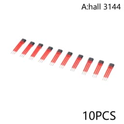 10Pcs Electrocar Motor Hall Sensor 3144 41F 43F 413 With High Temperature Insulation Sleeve Hall Element Switch 13A A44E Sensor