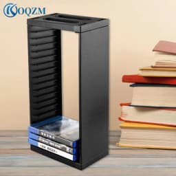 PS4 Multifunctional Disic Storage Tower Games Discs Holder Vertical Stand 18 Game Disks for PlayStation4 Pro Slim/Xbox One