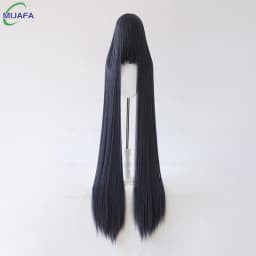 700g High Quality 59" 150cm Long Straight Cosplay Wig With Bang Blond Brown Red Green Blue Heat Resistant Hair Colors Anime Wigs