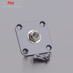 Flat / Curved Stainless Steel Jack Plate( Made in Japan by GOTOH) With Epi Output Jack(made in korea) For Electric Guitar Bass