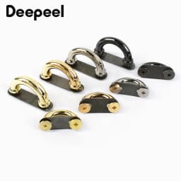 10Pcs Deepeel 14/17mm Metal Bag Arch Bridge D Ring Buckle Strap Hook DIY Handbag Hardware Belt Leather Repair Accessories