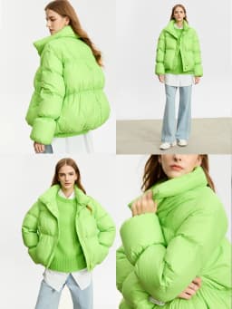 AMII Minimalist Women's Winter Down Jacket Zipper Button Warm Short Overcoats 2025 Winter New Female Solid Down Jacket 12344053