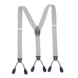 3.5 X 120cm Button Suspenders Men Braces Dark Brown Leather Vintage Pants Strap Belt for Trouser Jockstrap Hombre Suspensorios