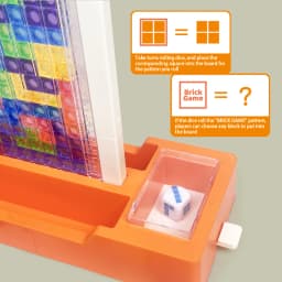 3D Blocks Puzzle Toys, DIY Intelligent Colorful Plastic Blocks Game Transparent Brain Teaser Toy for 8+ Boys and Girls