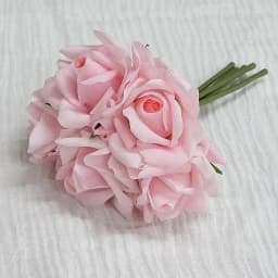 Moisturizing 5Head Rose Flower Bouquet Latex Real Touch Artificial Flowers Wedding Bridal Bouquet Birthday Party Home Decor Rose