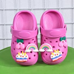 New Summer Children's Slippers Rainbow Cherry Cake Casual Sandals - Breathable Non-Slip for Boys Girls - Home & Beach Wear