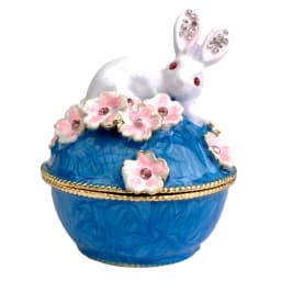 12 Styles Jewelry Trinket Box Hinged Metal Enameled Figurines Hand Painted Storage Case Wedding Ring Holder Home Dresser Decor