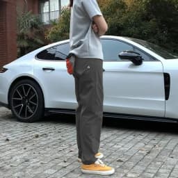Early Autumn Men's Outdoor Work Pants Casual Soft  Triangular Label American Style Long Trousers Versatile Straight Leg
