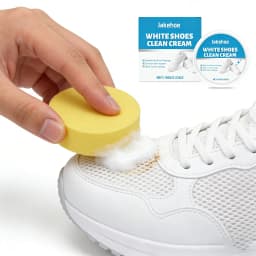 White Shoe Cleaner Cream Sneaker Stain Remover Waterless Cleaning Paste Whitening Repair Polish Leather Canvas Shoe Care 100g