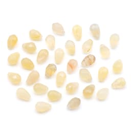 10PC New Reiki Natural Gem Stone Beads Charms Drop-shaped Faceted Moonstone Pendant for DIY Necklace Earring Jewelry Making Gift