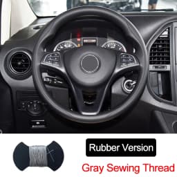 Hand Sewing Car Steering Wheel Wrap for Mercedes-Benz Vito III ( W447 ) 2015 - 2023 Circular Shape Braid on The Steering Wheel