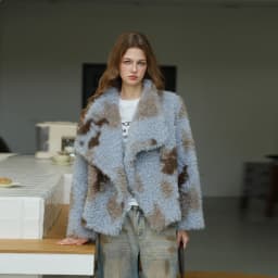 Lamb Fur Jacket Short Thickened Eco-friendly Leather Short Coat Casual Style Warmth for Winter Women's Fashion Outerwear