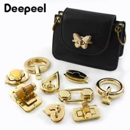 1-3Pcs Deepeel Metal Bag Decor Lock Buckle Women Handbag Closure Latch Purse Turn Twist Locks Snap Clip DIY Hardware Accessories