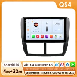 Hizpo 2din Android Auto Radio for Subaru Forester 3 SH Impreza 2007-2013 Carplay 4G Car Multimedia GPS Autoradio AI Voice WIFI
