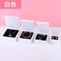 9*9*3.5cm Paper box custom logo necklace magnet box with sponge personalized logo jewelry package bulk flip cardboard box