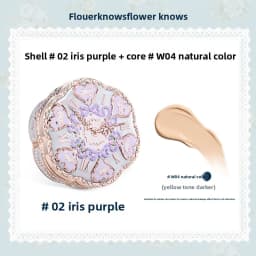 Flower Knows Makeup Base Garden Air Cushion Foundation CC Cream Skin Friendly Concealer Makeup Moisturizing Natural Coverage