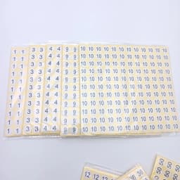 Size 13mm Circular Digital Sticker Number Labels from 0 to 10 Digital Adhesive Stickers 1980 Pcs Digital Sticker Marking Paster