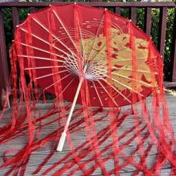 82cm Red Flower Ancient Oil Paper Umbrella Rainproof Chinese Wedding Cheongsam Paraguas Guarda Chuva Şemsiye Japan Sombrilla