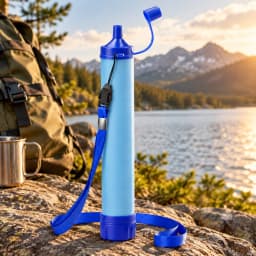 Outdoor Mini Water Filter Straw Camping Purification Portable Hiking Water Purifier for Survival or Emergency Supplies