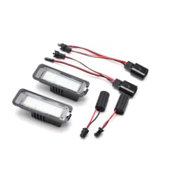 2pcs LED License Number Plate Light Lamp For VW Passat B6 CC Eos Golf 4 5 6 7 MK7 Polo Superb Seat Leon Altea Car Lamp