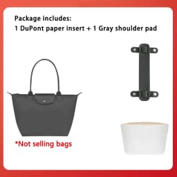 Bag organizer insert For longchamp M durable lightweight DuPont paper waterproof storage bag support bag accessories