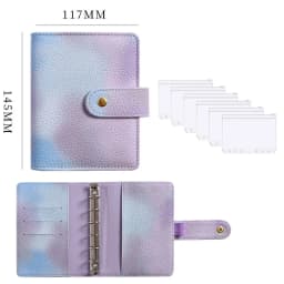 2023 New A7 Budget Binder Cash Envelopes for Money Saving Organizer with Zipper Pockets, Budget Sheets and Self-adhesive Labels