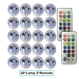 IP65 Waterproof Submersible LED Underwater Light Battery Operated RGB Night Light For Fish Tank Swimming Pool Wedding Party Lamp