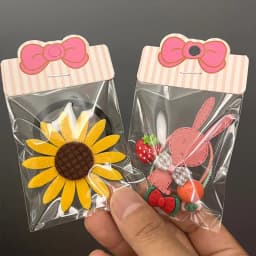 50pcs/lot Foldable Packaging Paper Cards with OPP Bags for Handmade Jewelry Retail Hang Tag Bow-knot Pattern Display Cardboard