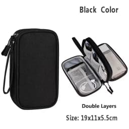 Travel Cable Bag Portable Digital Storage Pouch Charger Data Cable USB Bag Organizer Waterproof Electronic Accessory Storage Bag